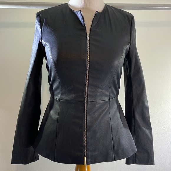 Theory Jackets & Blazers - Theory fitted leather jacket